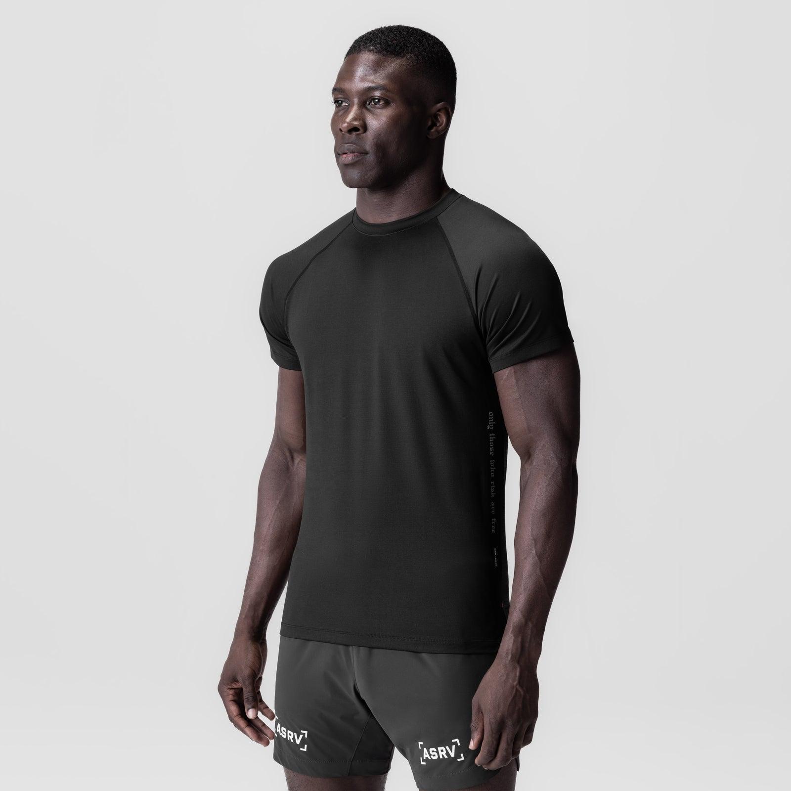 0839. 3D-Lite® 2.0 Lycra® Fitted Tee - Black "OTWR Block" Product Image