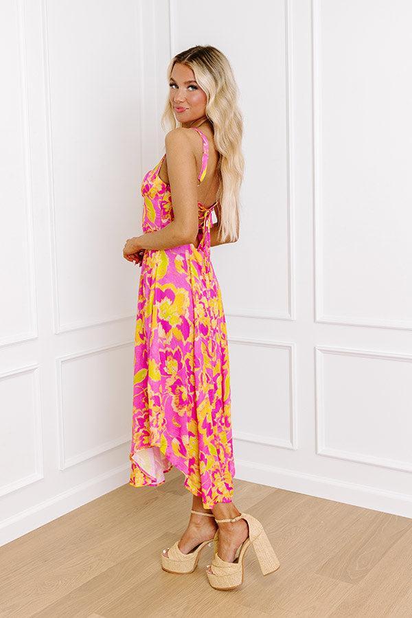 Sweet Summer Nights Satin Midi Product Image