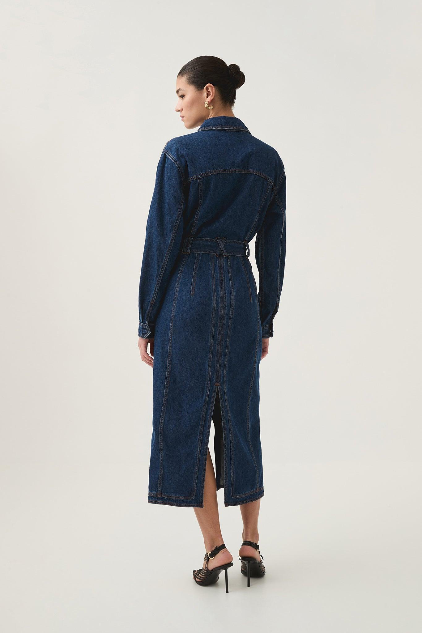 Neo Denim Midi Dress Product Image