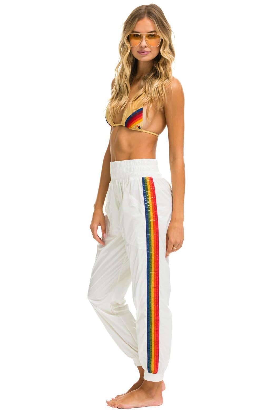 5 STRIPE HI RISE WIND PANT - VINTAGE WHITE Female Product Image