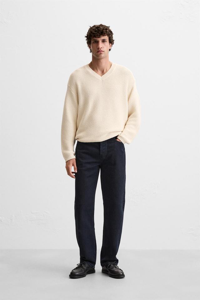 TEXTURED KNIT SWEATER Product Image