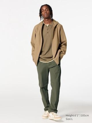 Mens Active Pants 2-Way Stretch Olive Large UNIQLO US Product Image