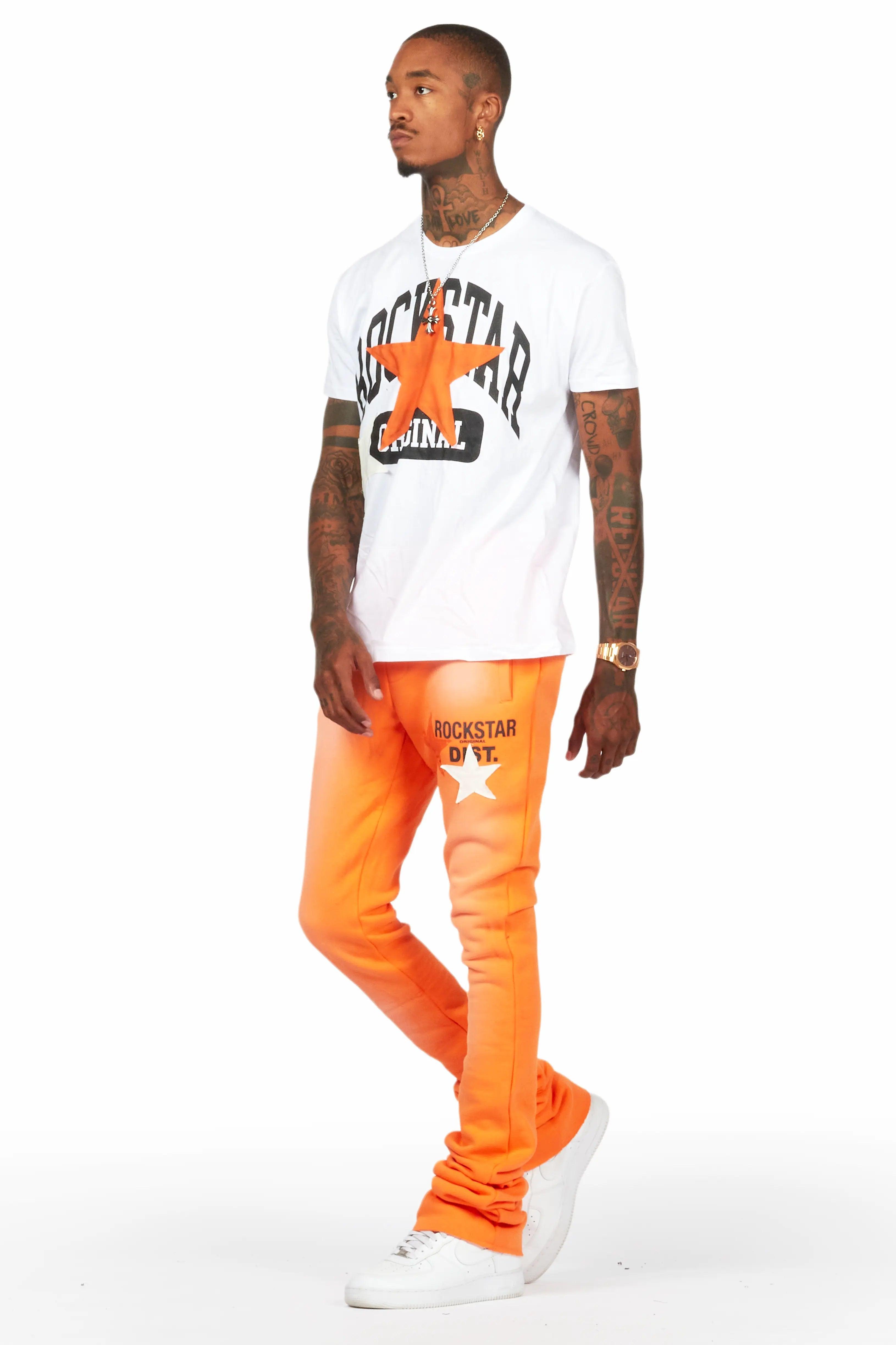 Mallor Orange T-Shirt/Super Stacked Track Set Male Product Image