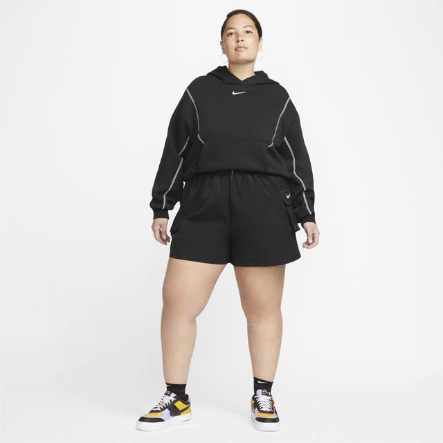 Womens Nike Sportswear Woven High-Rise Shorts (Plus Size) Product Image