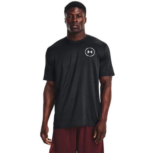 Under Armour Mens Under Armour Training Vent Novelty T-Shirt - Mens Black/White Product Image