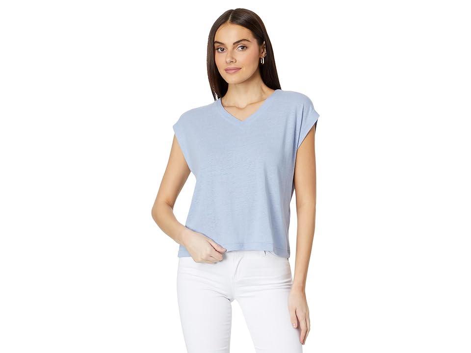 Madewell Relaxed Linen Blend V-Neck T-Shirt Product Image