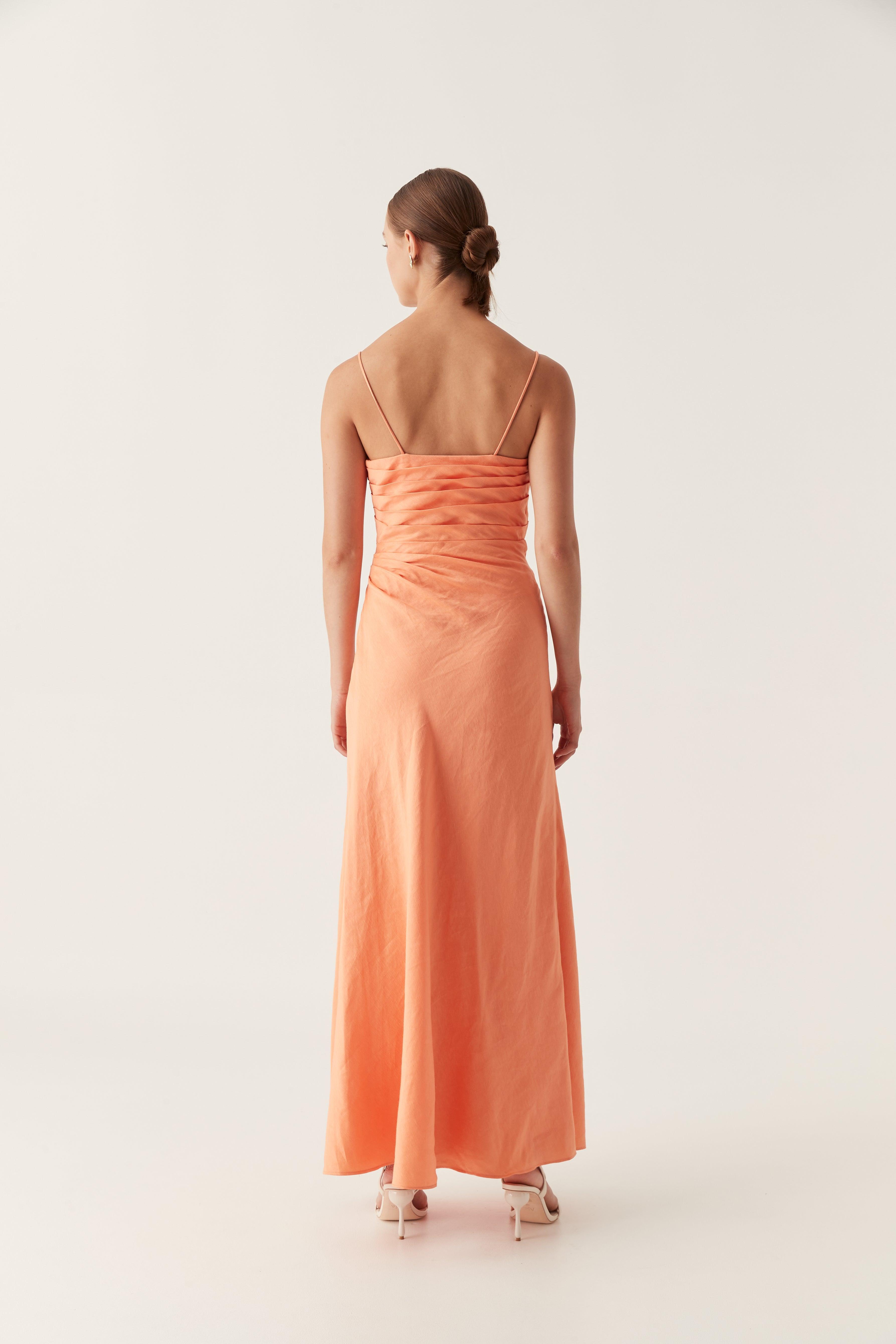 Clarice Draped Maxi Dress Product Image