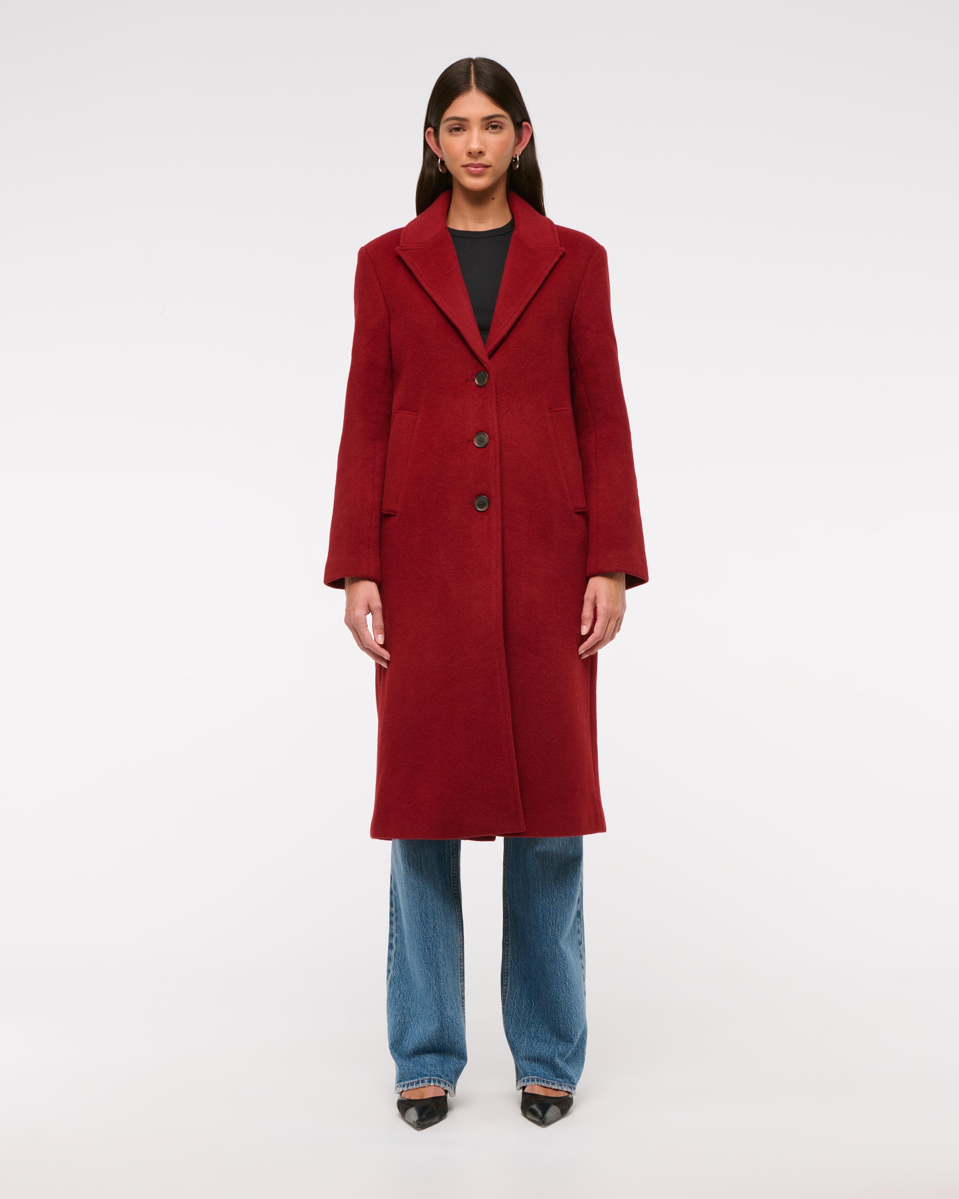 Wool-Blend Tailored Topcoat Product Image