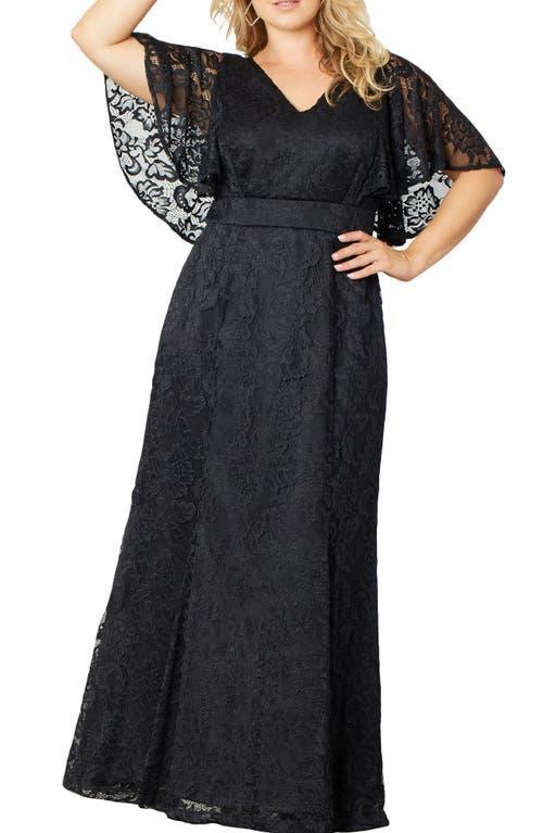 Kiyonna Duchess Lace Evening Gown Product Image