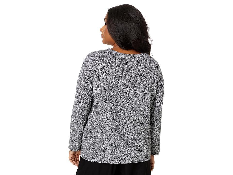 Eileen Fisher Crew Neck Sweater Ivory) Women's Sweater Product Image