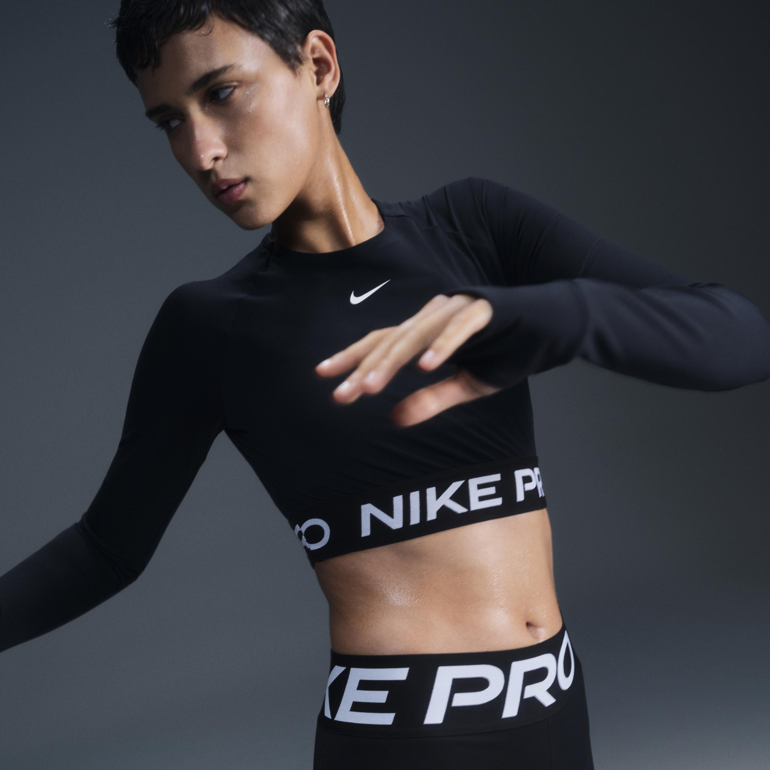 Women's Nike Pro 365 Dri-FIT Cropped Long-Sleeve Top Product Image