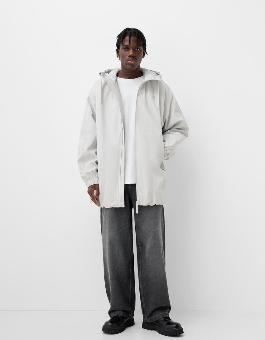 Hooded technical coat Product Image