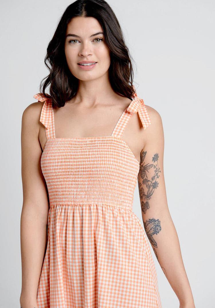 Peachy Keen, Jelly Bean Midi Dress Product Image