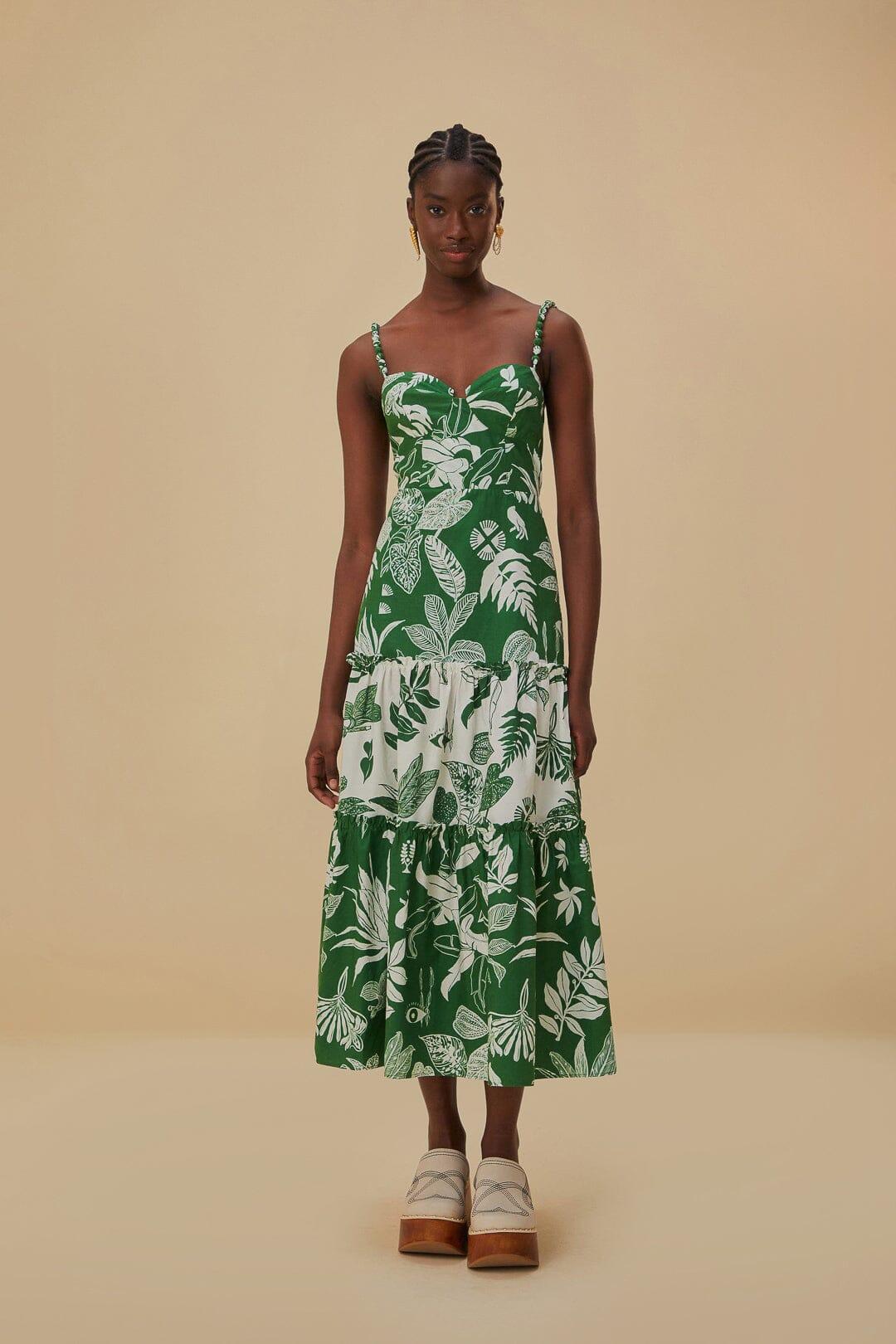 Forest Soul Mix Midi Dress Product Image