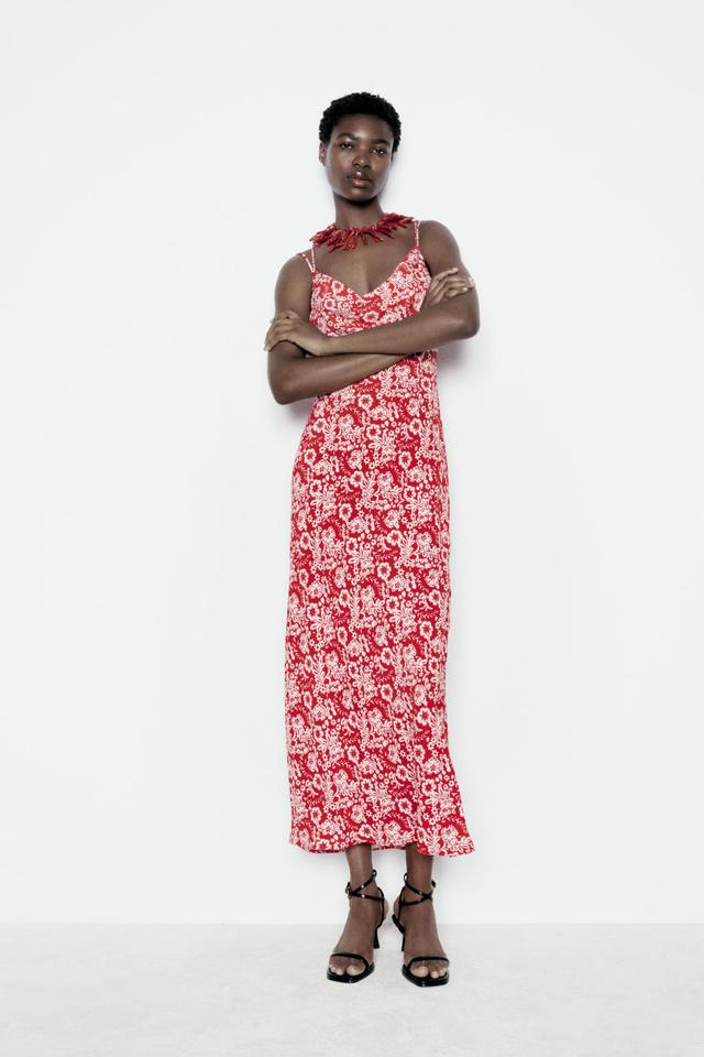 MIDI FLORAL PRINT DRESS Product Image