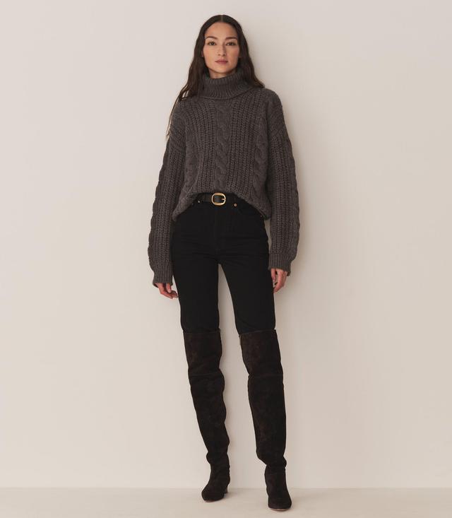 LEIGHTON SWEATER -- DARK GREY Product Image