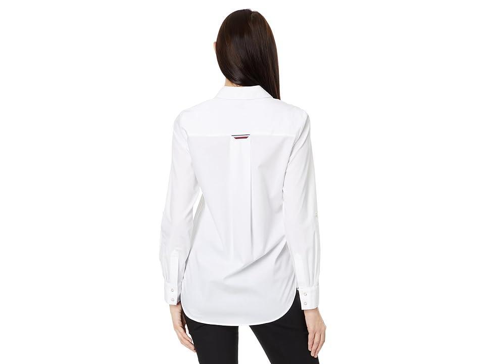 Tommy Hilfiger Long Sleeve Easy Care Tunic (Bright ) Women's Blouse Product Image