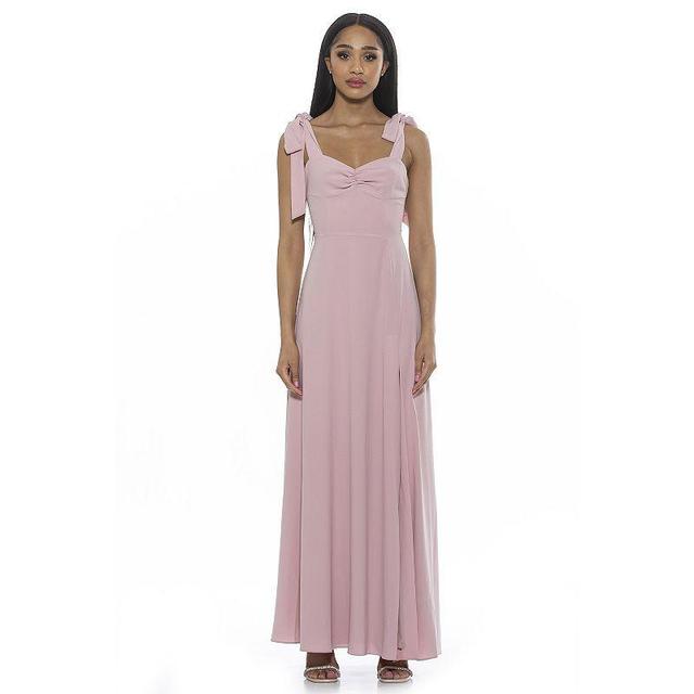 Womens ALEXIA ADMOR Side Slit Sweetheart Maxi Dress Product Image