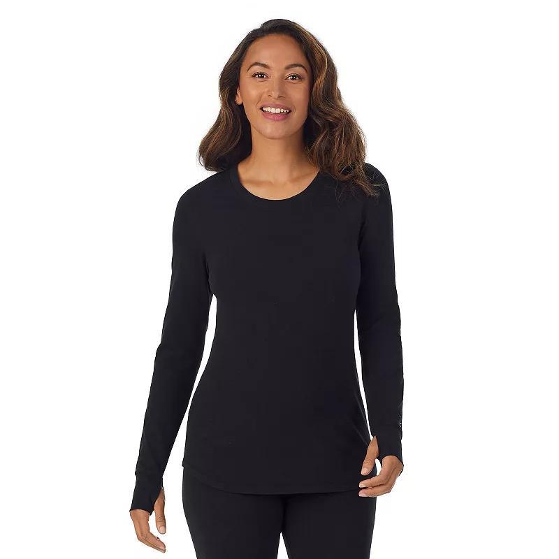 Womens Cuddl Duds Cottonwear Long Sleeve Scoop Neck Top product image