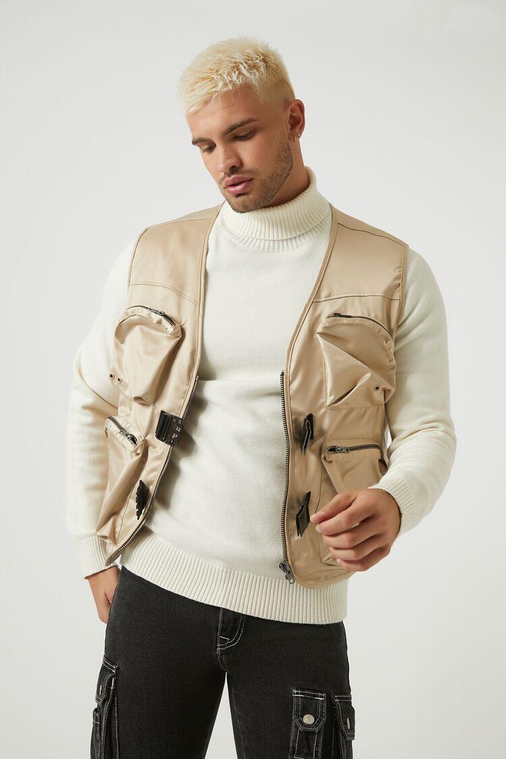 Utility Cargo Zip-Up Vest | Forever 21 Product Image