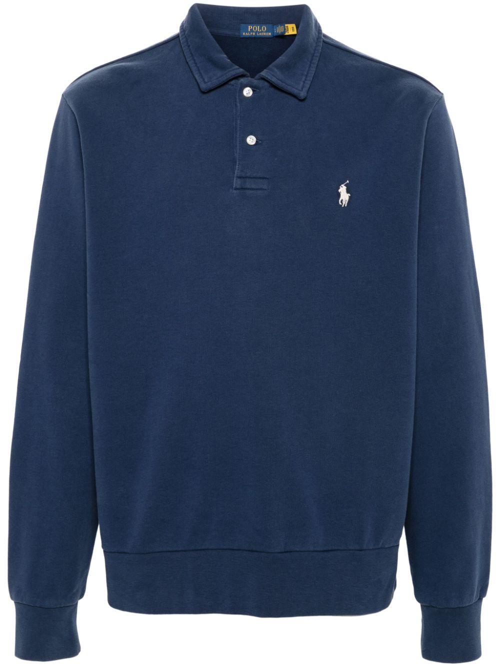 POLO RALPH LAUREN Polo Pony-motif Polo Shirt In Blue Product Image