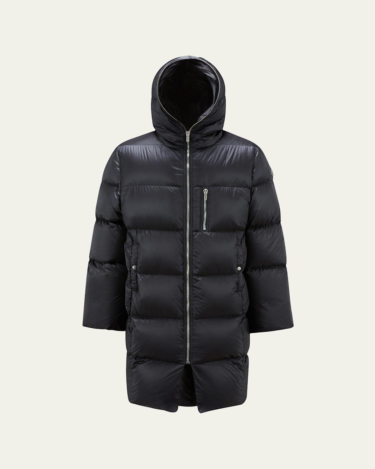 Mens Rick Owens x Moncler Gimp Hooded Down Coat Product Image