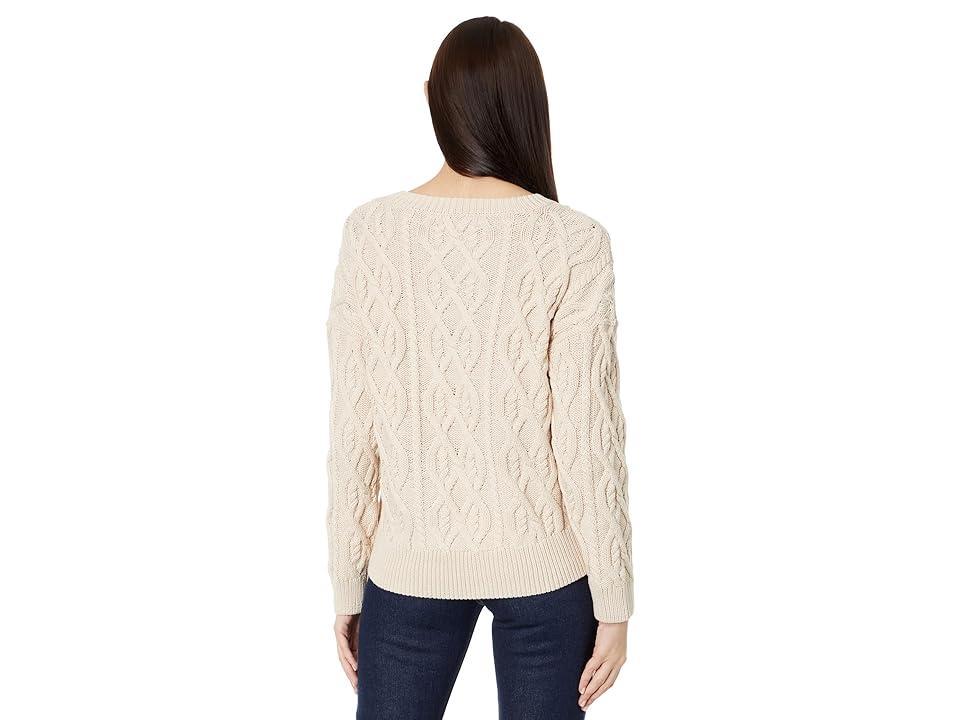 Lucky Brand Cable Stitch Pullover (Grey Morn) Women's Sweater Product Image