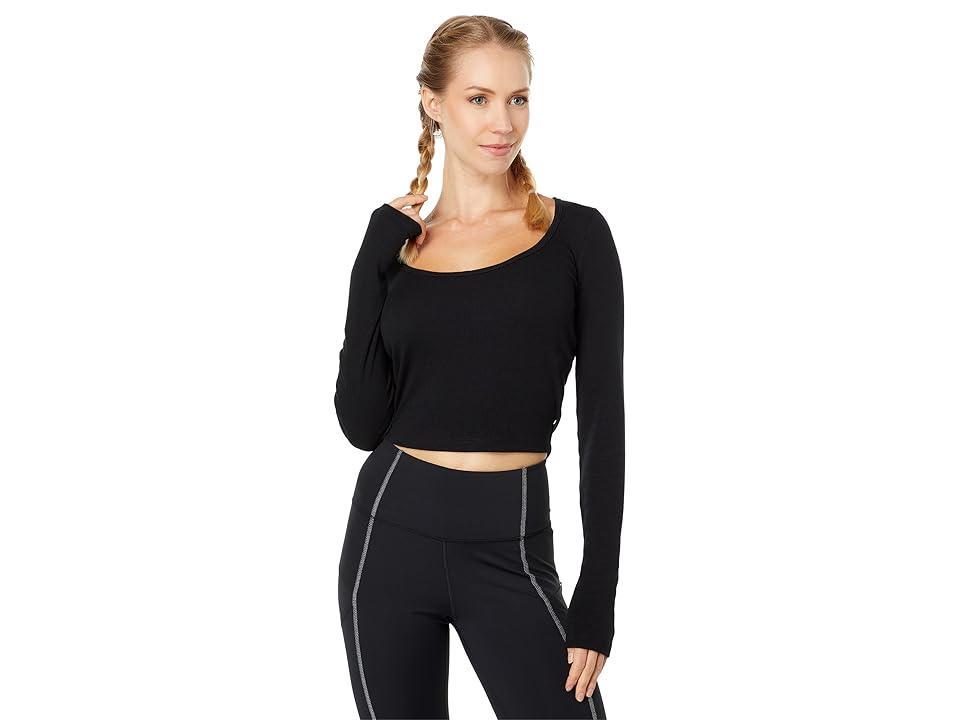 THRIVE SOCIETE Tie-Back Crop Top Women's Clothing Product Image