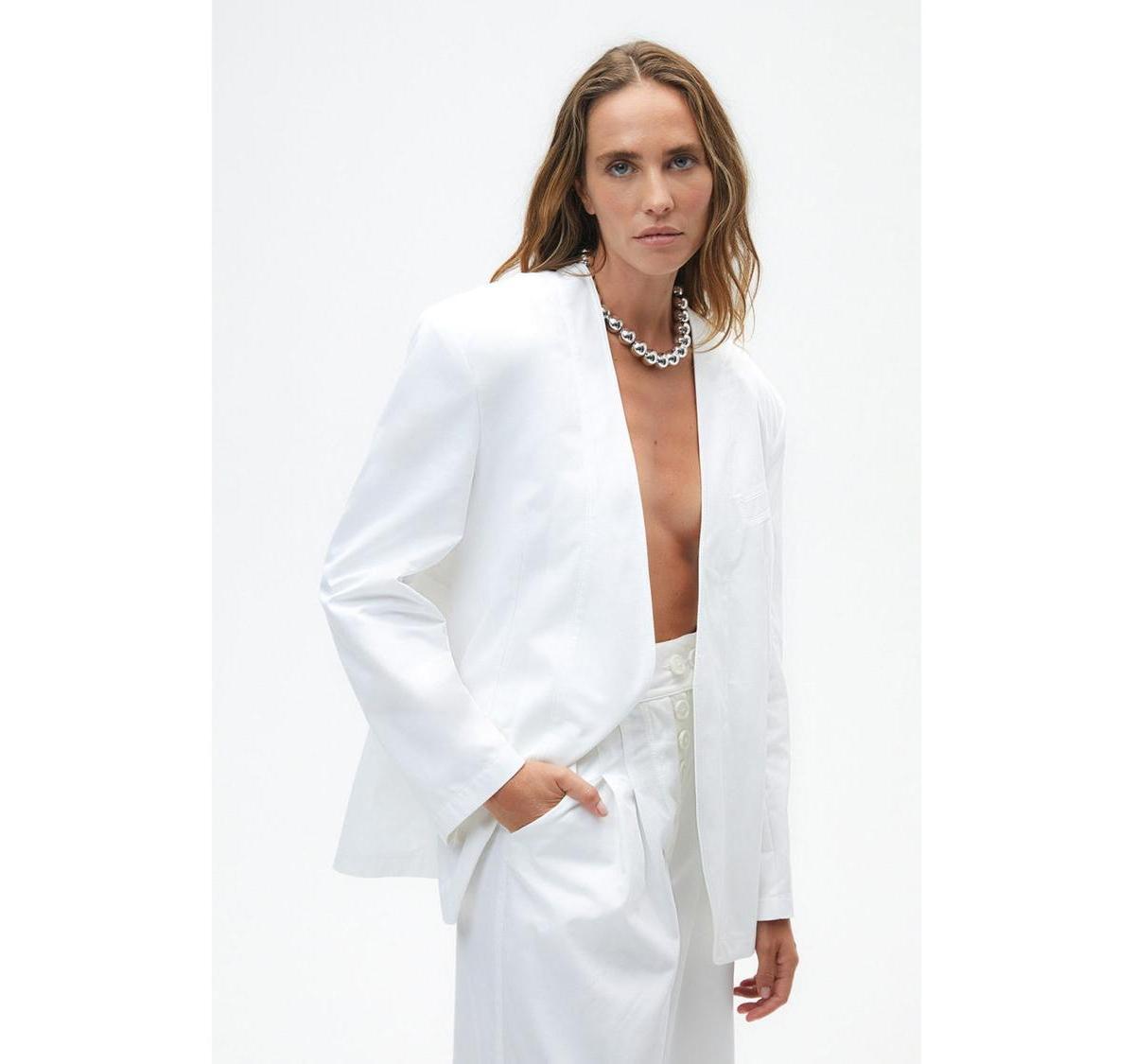 Nocturne Womens Draped Blazer Product Image