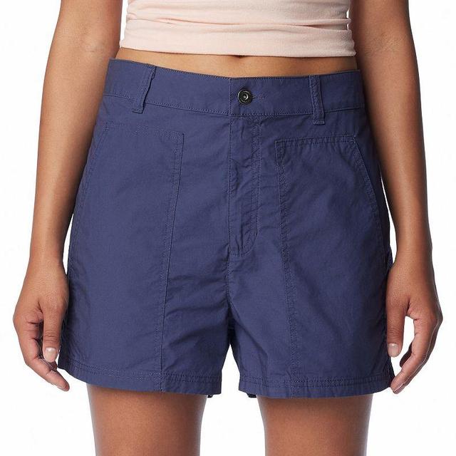 Womens Columbia Holly Hideaway High Waisted Washed Out Shorts Product Image