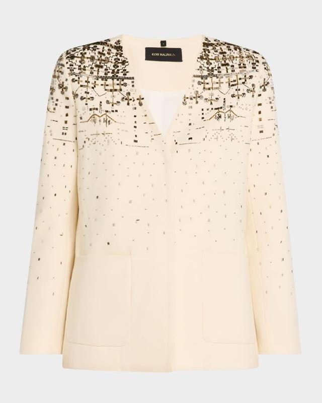 Brantley Beaded Wool Jacket Product Image