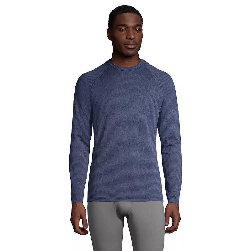 Mens Lands End Stretch Thermaskin Long Underwear Crewneck Base Layer Top Product Image