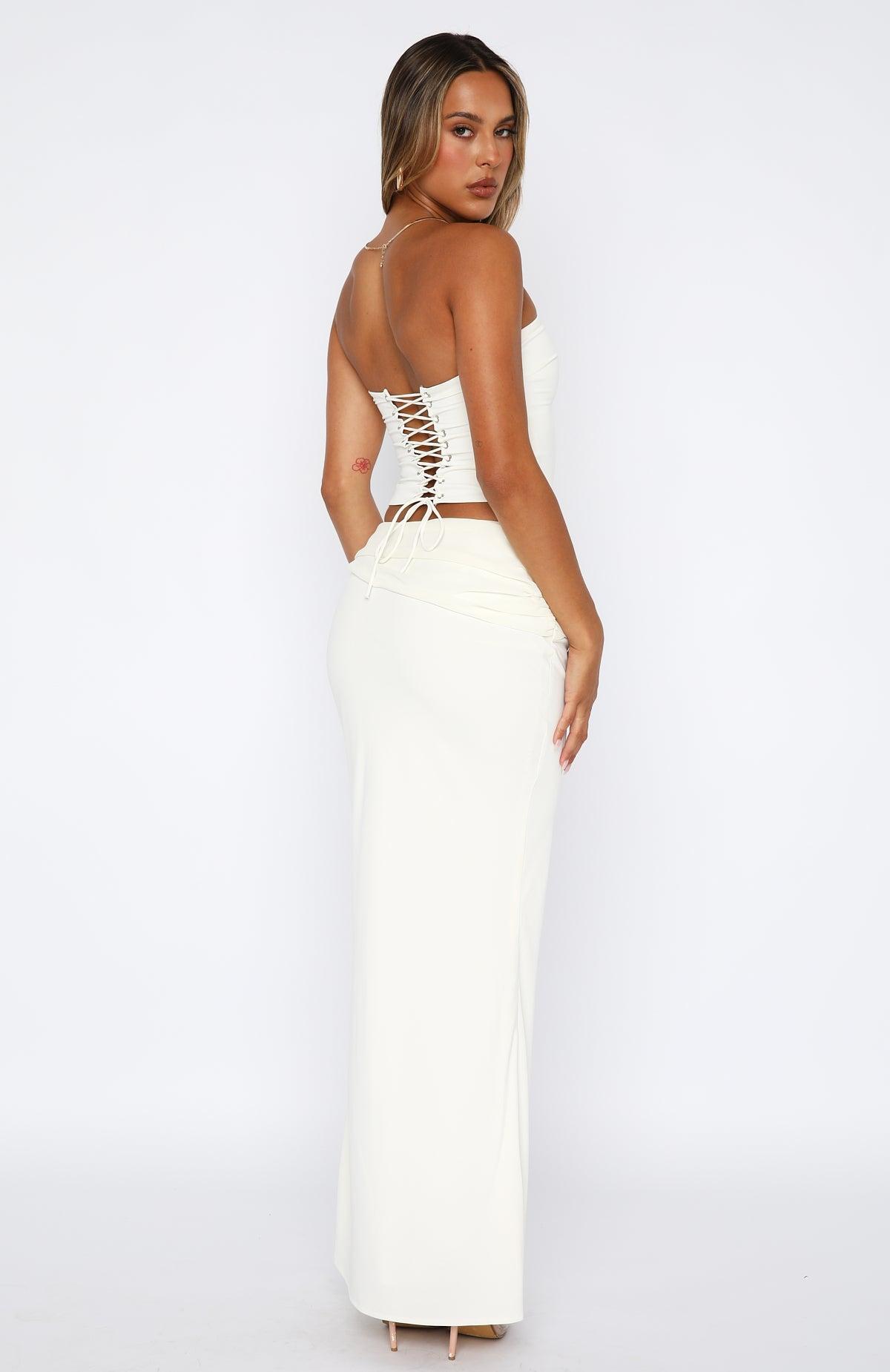 Nightingale Maxi Skirt Cream Product Image