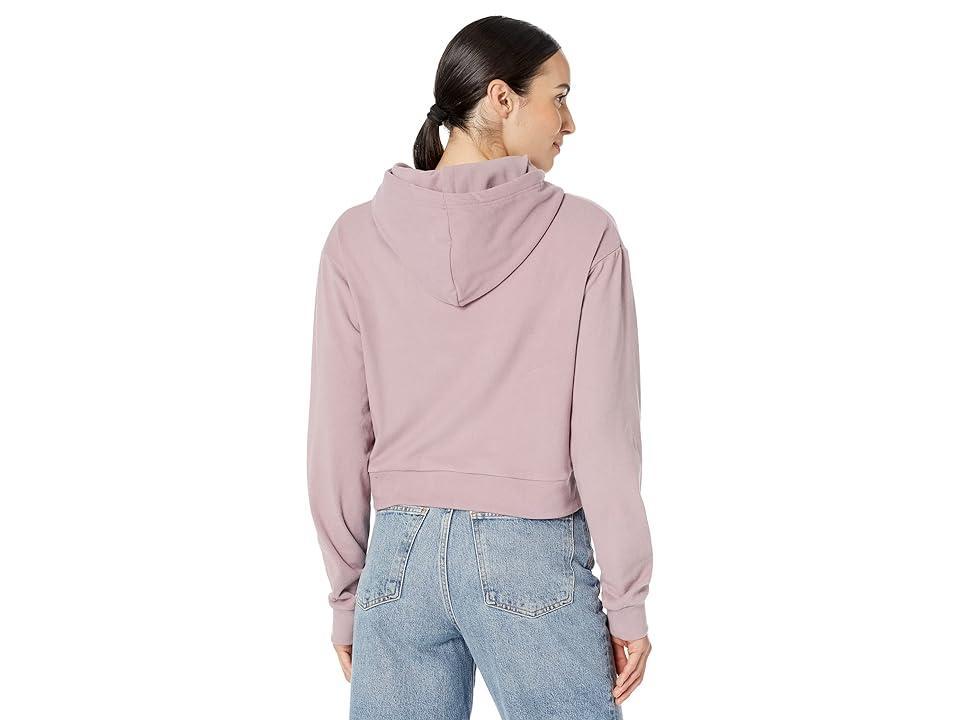 tentree Luxe Cropped Hoodie (Lilac Chalk) Women's Clothing Product Image