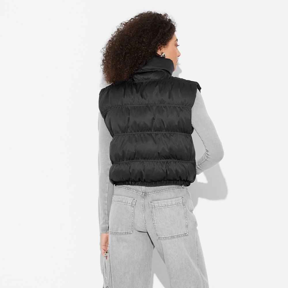 Womens Puffer Vest - Wild Fable Hematite XL Product Image