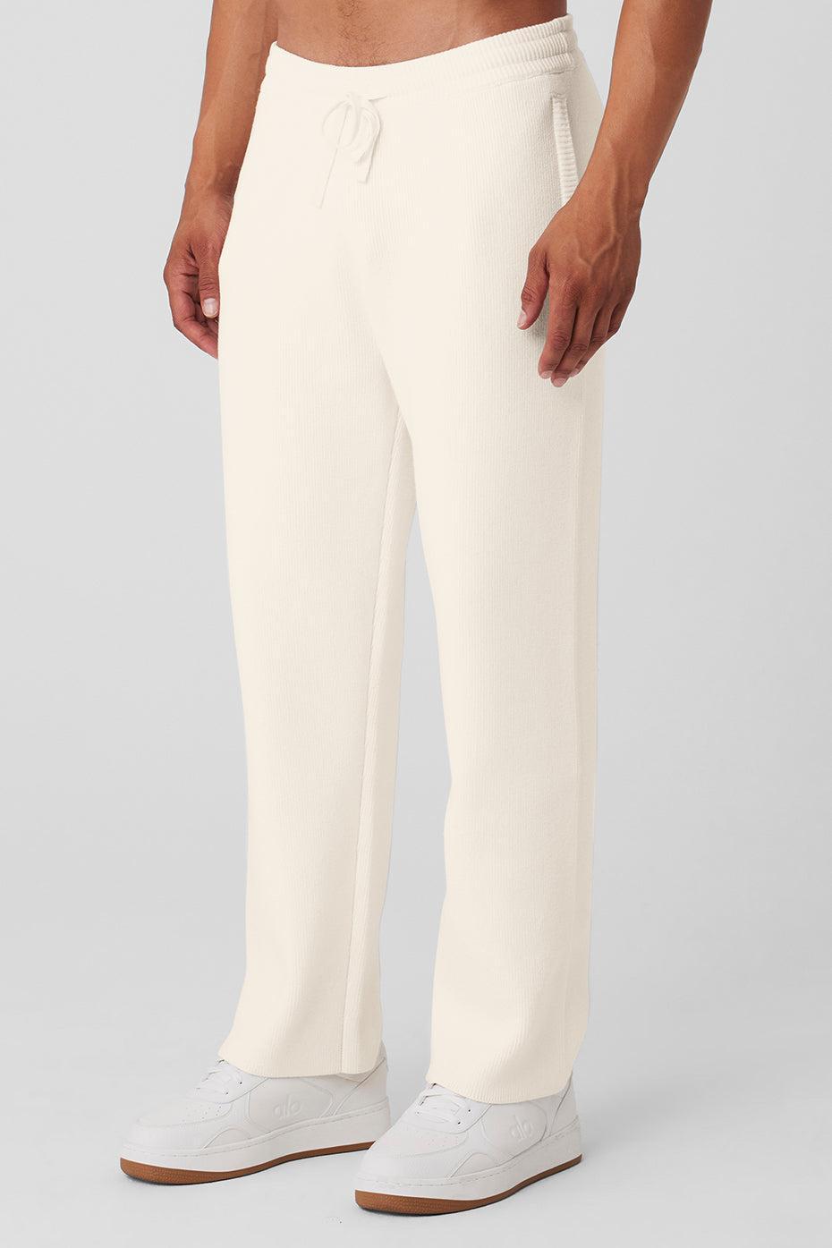 Scholar Straight Leg Sweatpant - Ivory Product Image