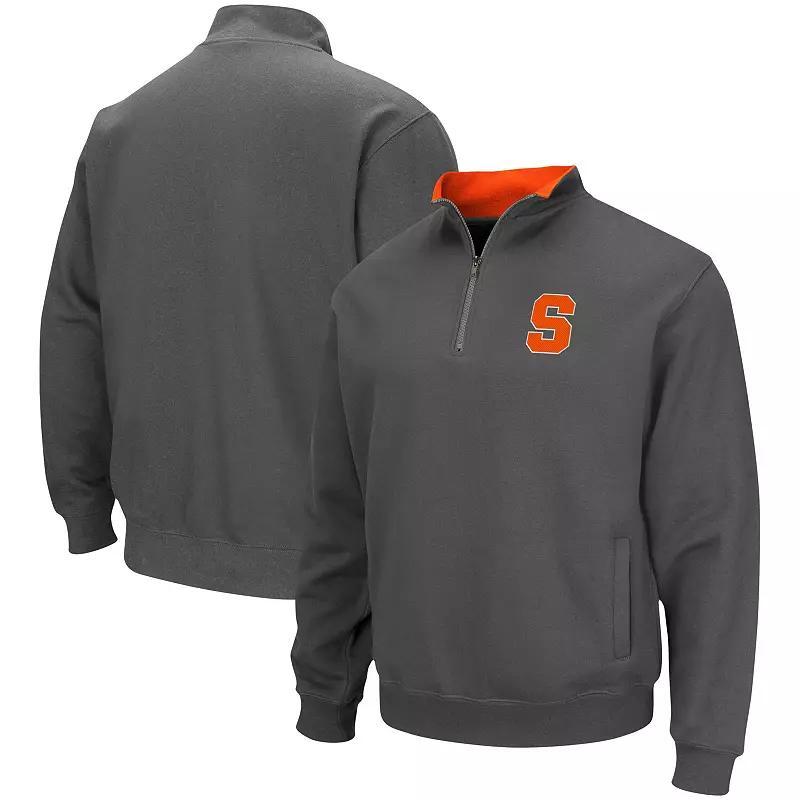 Mens Colosseum Black Harvard Crimson Tortugas Team Logo Quarter-Zip Jacket Product Image