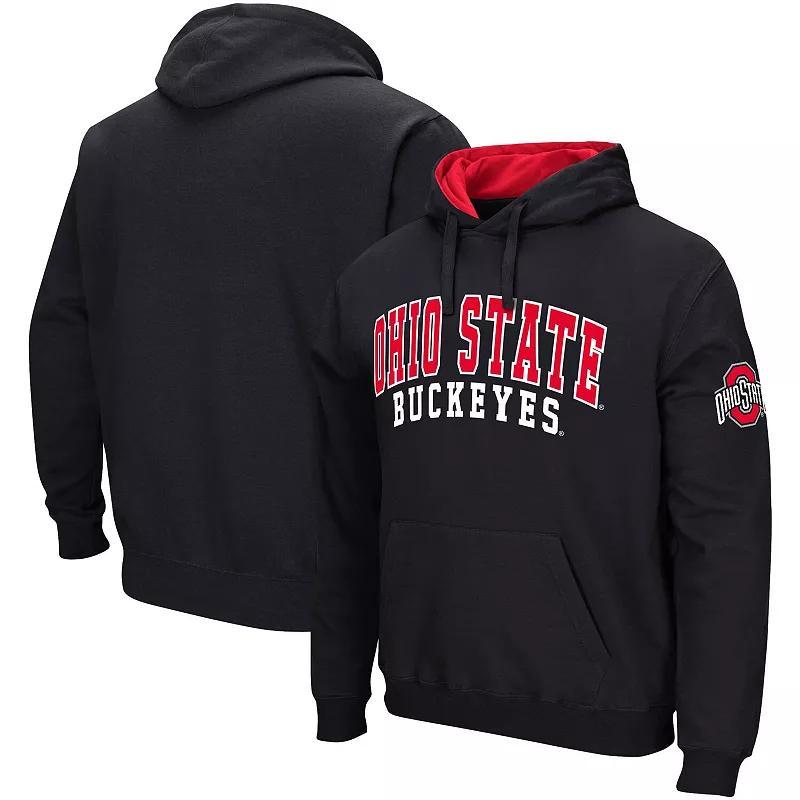 Mens Colosseum Black Ohio State Buckeyes Double Arch Pullover Hoodie Product Image