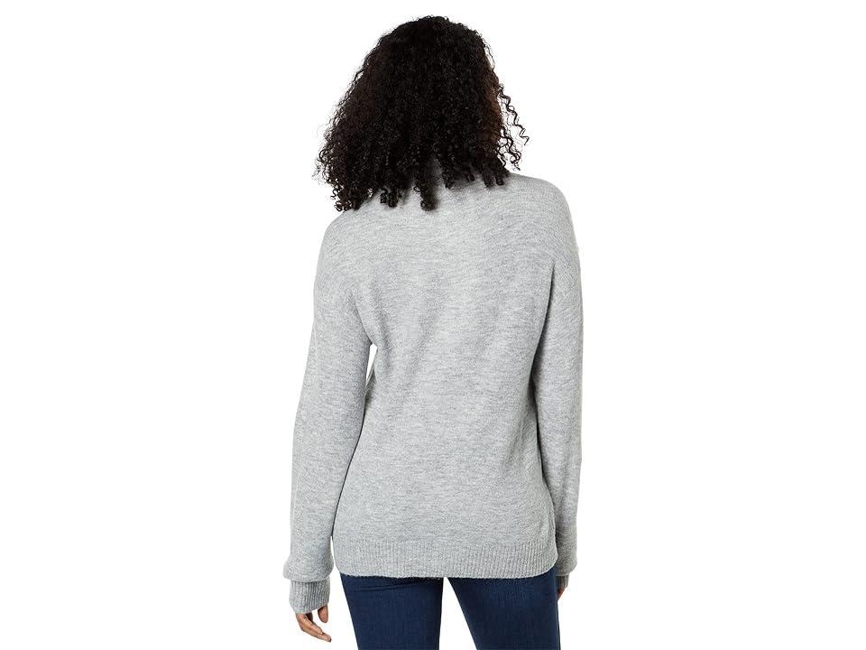 Mod-o-doc Cozy Sweater Long Sleeve 1/2 Zip Sweatshirt (Heather Grey) Women's Clothing Product Image