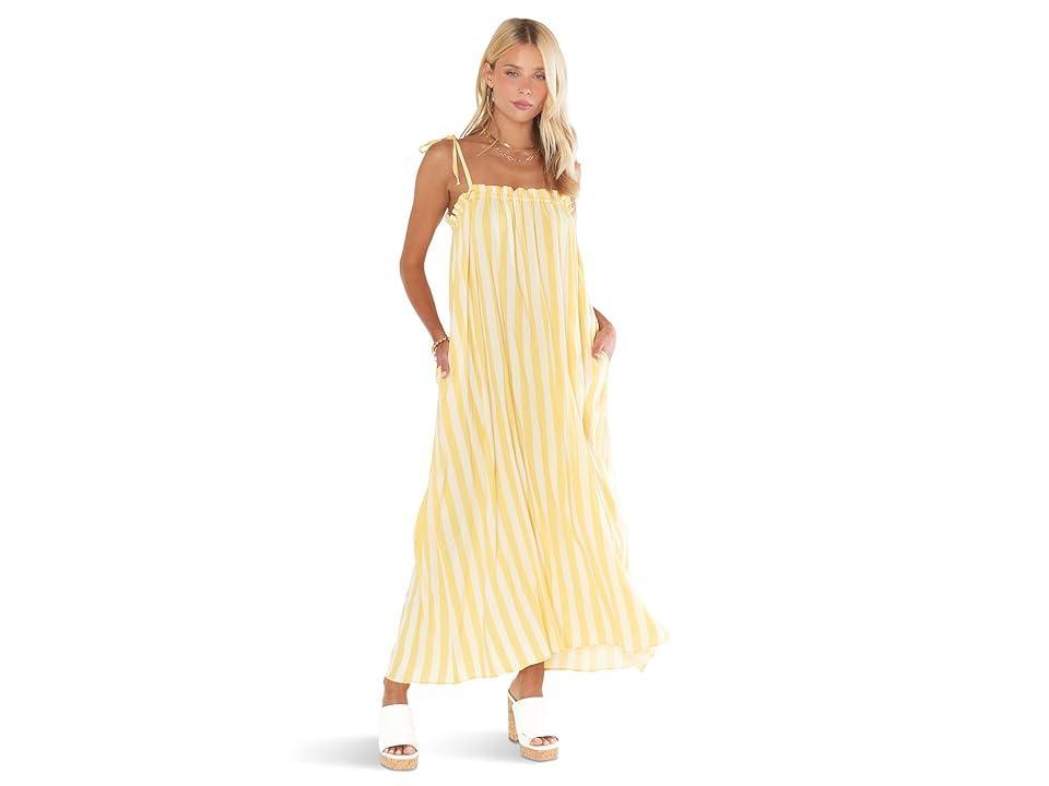 Show Me Your Mumu Angel Maxi Dress (Sunny Stripe) Women's Clothing Product Image