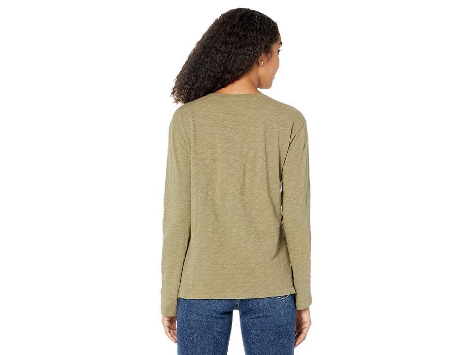 Dylan by True Grit Cotton Slub Milly Henley Branch) Women's Clothing Product Image