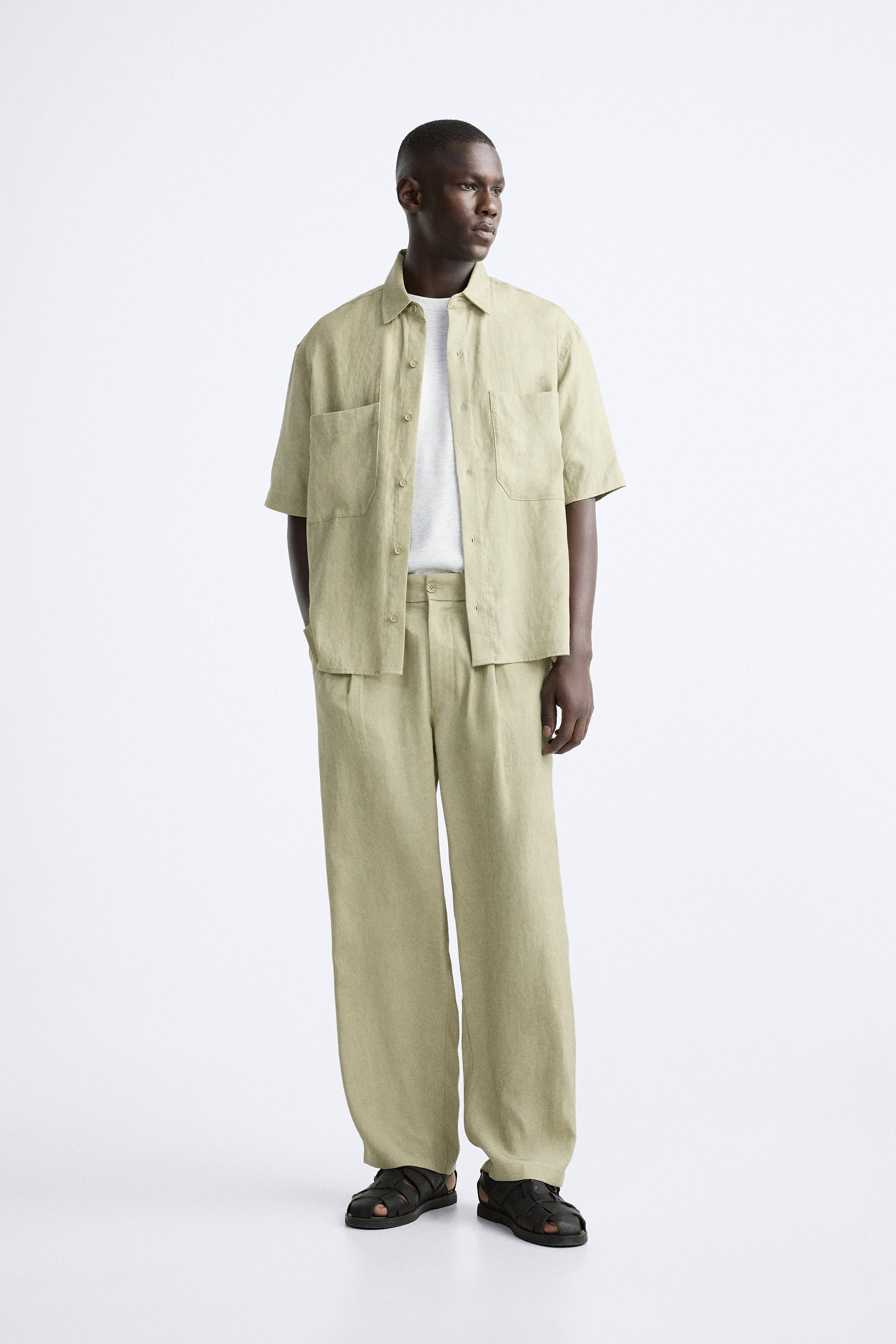 LYOCELL - LINEN WASHED PANTS Product Image