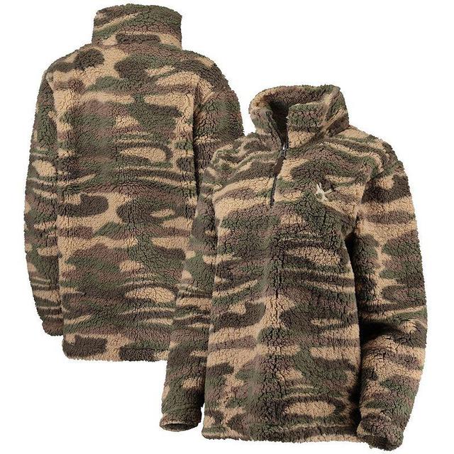 Womens G-III 4Her by Carl Banks Camo New York Yankees Sherpa Quarter-Zip Jacket Product Image