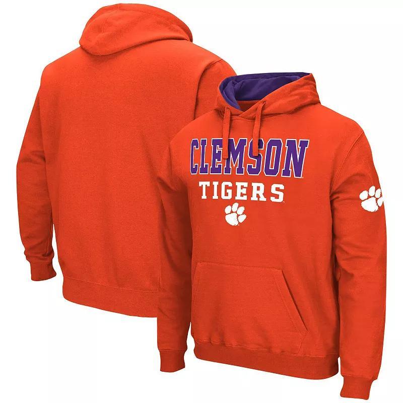 Mens Colosseum Clemson Tigers Sunrise Pullover Hoodie Product Image