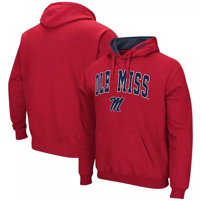 Mens Colosseum Ole Miss Rebels Arch & Logo 3.0 Pullover Hoodie Product Image