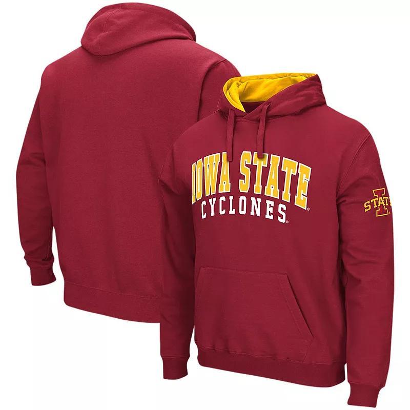 Mens Colosseum Cardinal Iowa State Cyclones Double Arch Pullover Hoodie Product Image