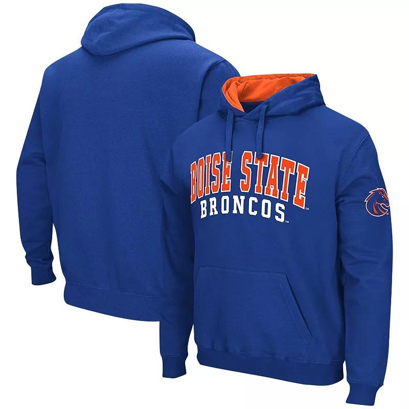 Mens Colosseum Royal Boise State Broncos Double Arch Pullover Hoodie Product Image