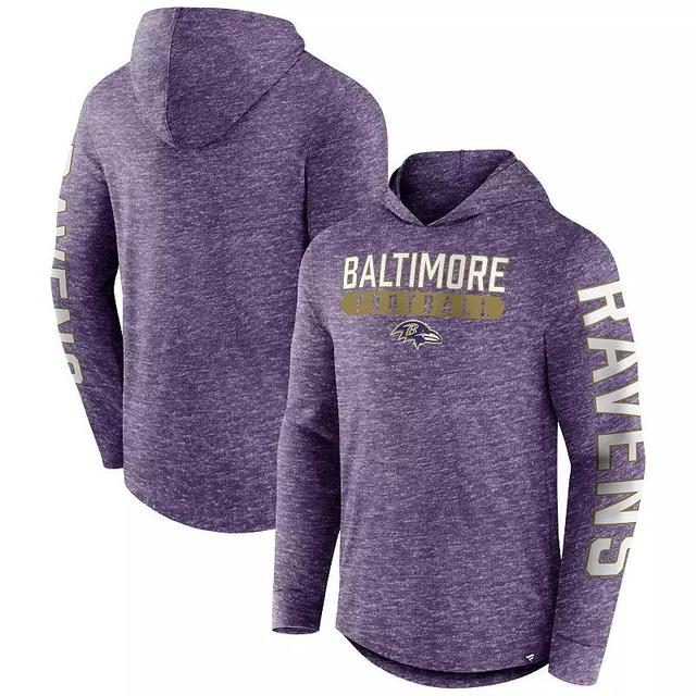 Mens Fanatics Branded Heather Baltimore Ravens Pill Stack Long Sleeve Hoodie T-Shirt Product Image