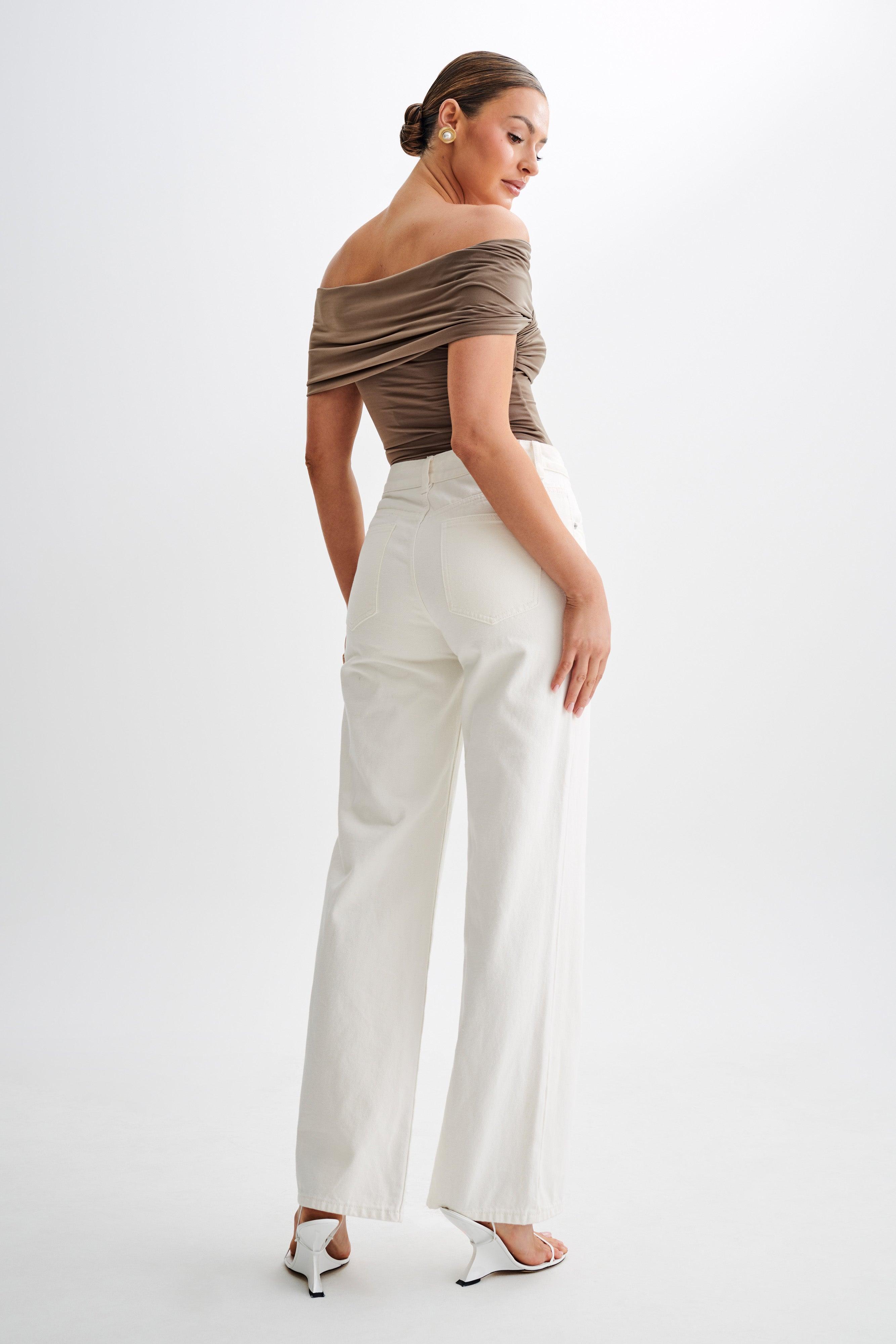 Lourdes Slinky Off Shoulder Top - Coco Product Image