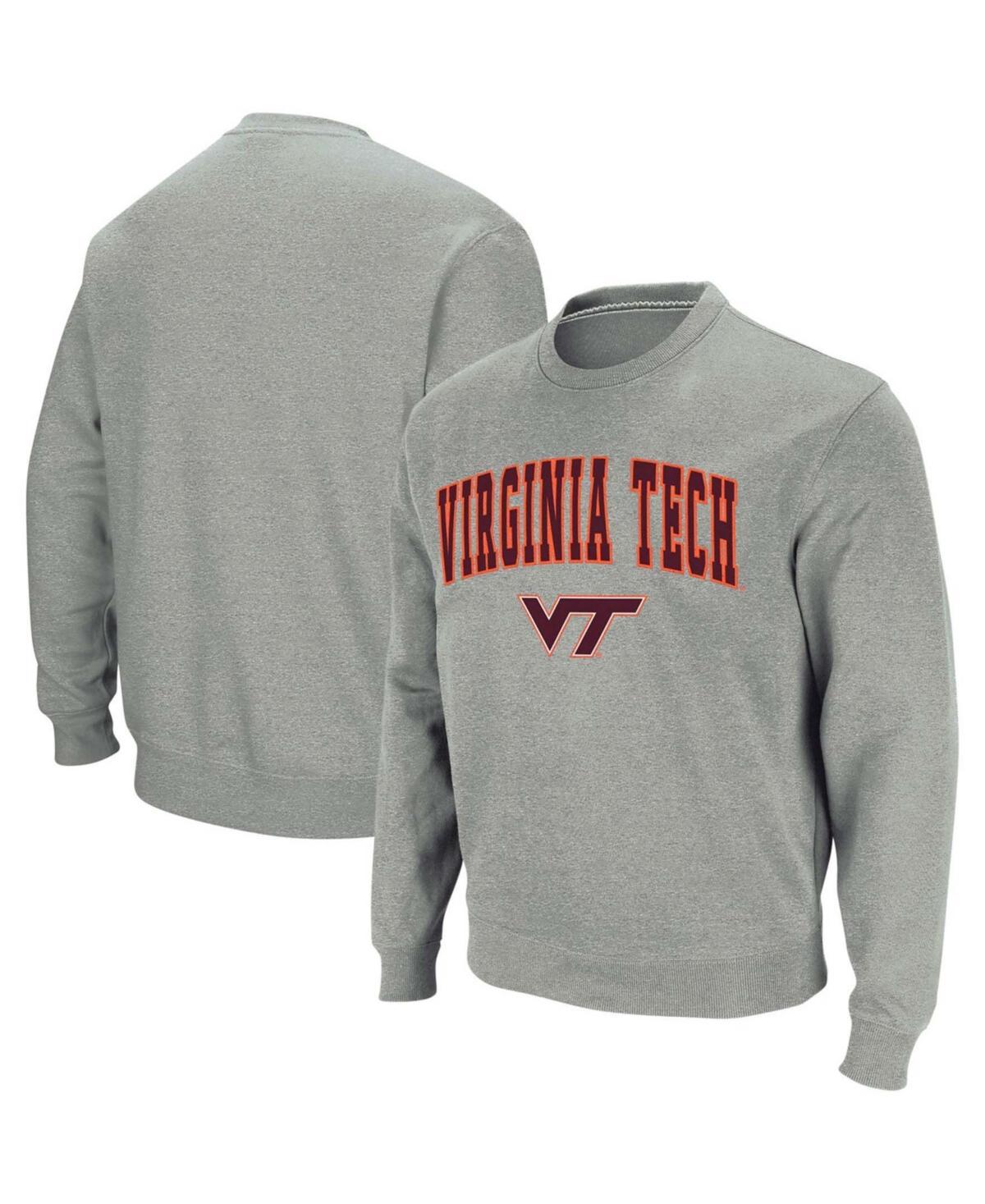 Colosseum Mens Virginia Tech Hokies Arch and Logo Crew Neck Sweatshirt Product Image